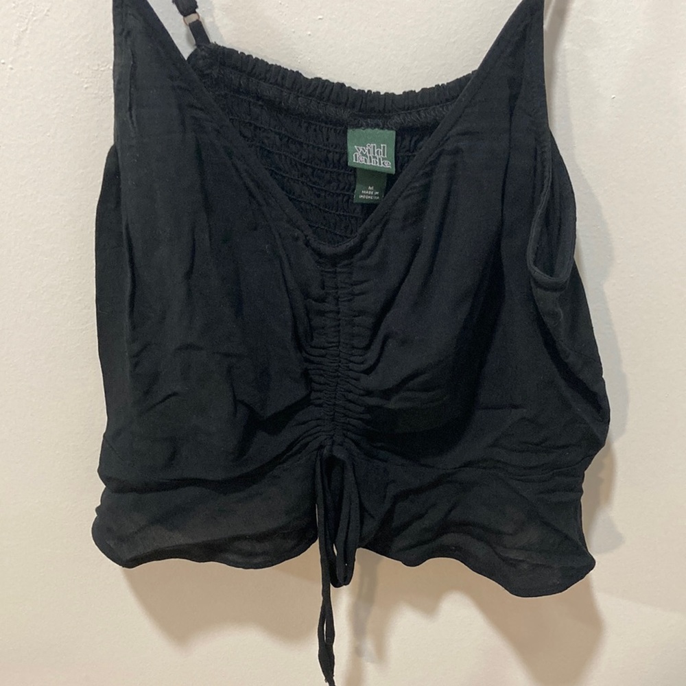Wild Fable (medium) black cropped tank